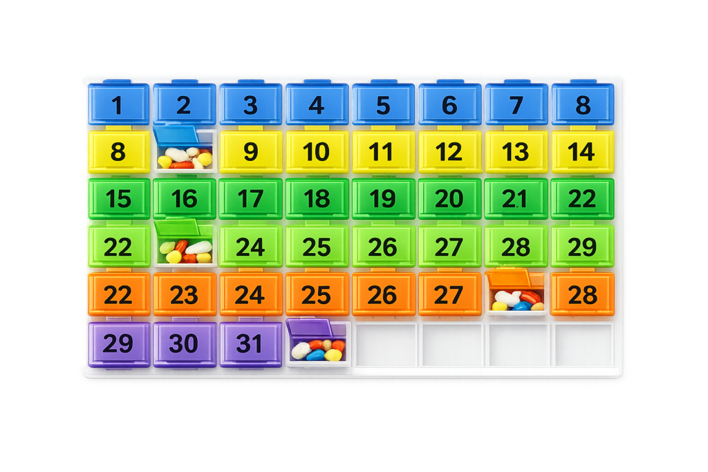 Monthly Pill Organizer